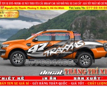 38257  TEM XE FORD RANGER GIÁ RẺ  TEM XE FORD RANGER ĐẸP NHẤT  TEM CHẾ FORD RANGER MÀU ĐỎ ĐẸP 2018 - 2019 - decaltrangtrixe79